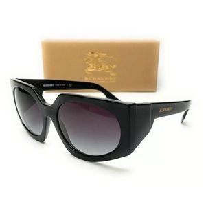 Burberry Women's Black and Grey Sunglasses!